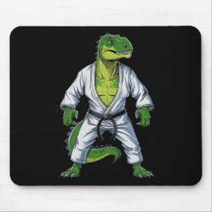 Rex Dinosaur Martial Arts Martial Artist Jiu-jitsu Mouse Pad