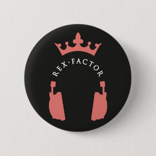 Rex Factor Logo Badge 2 Inch Round Button