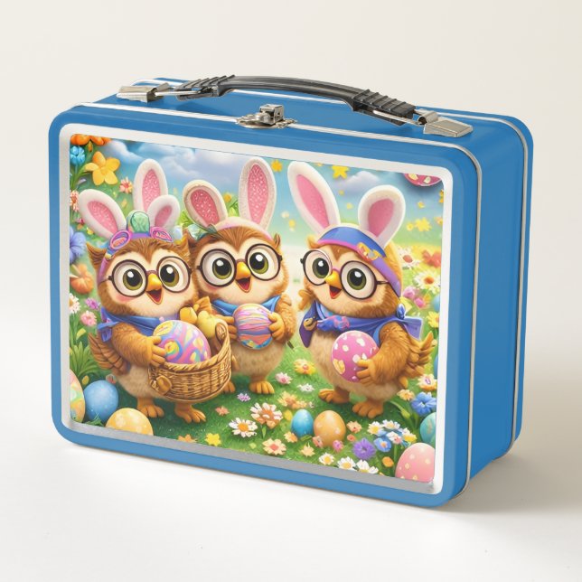 rex hoot lunchbox easter box kids lunch time (Front)