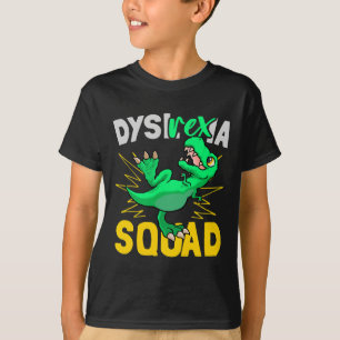 Rex -ia - Dyslexia Squad Dyslexia Teacher Funny Di T-Shirt