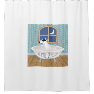 Rex La TV Terrier Bain Douche Nuit Rideau