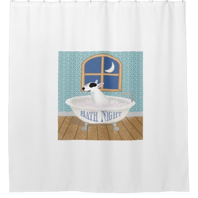 Rex La TV Terrier Bain Douche Nuit Rideau (Devant)