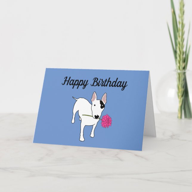Rex La TV Terrier Bonne Carte Anniversaire (Devant)