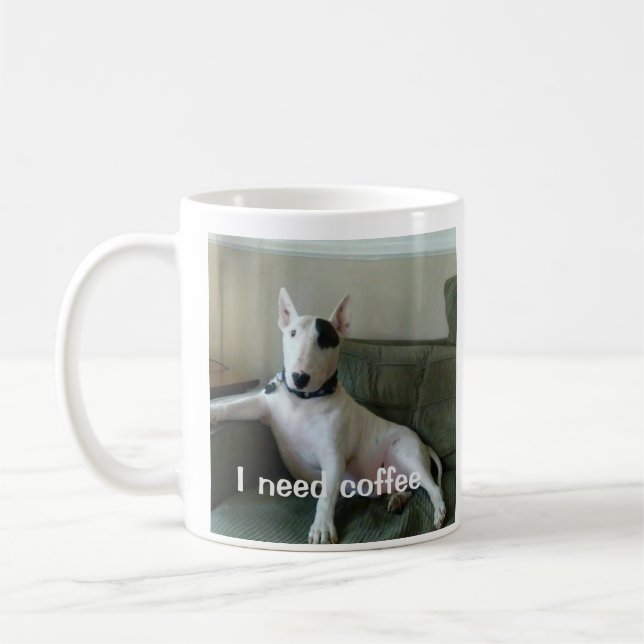 Rex La TV Terrier j'ai besoin de la tasse de café (Gauche)