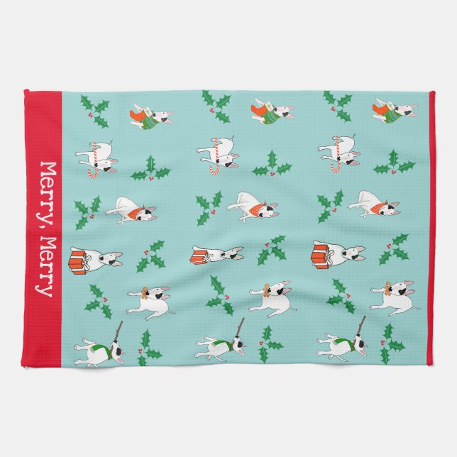 Rex La TV Terrier "Joyeux, Joyeux" Serviette Plat (Horizontal)