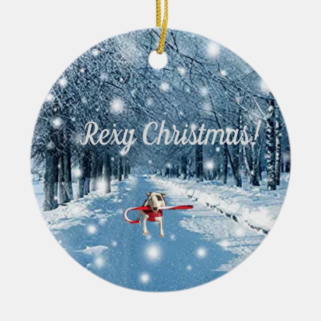 Rex La TV Terrier Ornement de Noël (Devant)