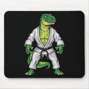 Rex Martial Arts Dinosaur Jiu-jitsu Bjj Karate Mouse Pad