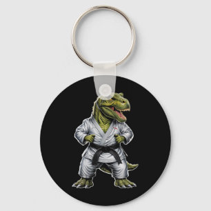 Rex Martial Arts Dinosaur Karate Jiu-jitsu Ninja  Keychain