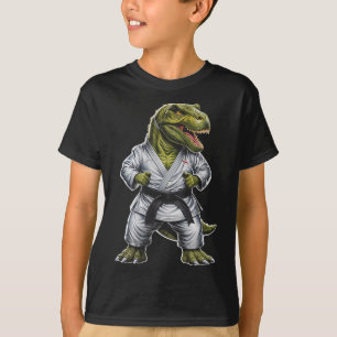 Rex Martial Arts Dinosaur Karate Jiu-jitsu Ninja  T-Shirt