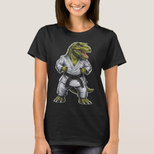 Rex Martial Arts Dinosaur Karate Jiu-jitsu Ninja T-Shirt