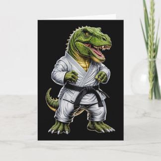 Rex Martial Arts Dinosaur Karate Judo Bjj Fighter Card