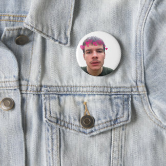 Rex Orange County w/ Hearts 2 Inch Round Button