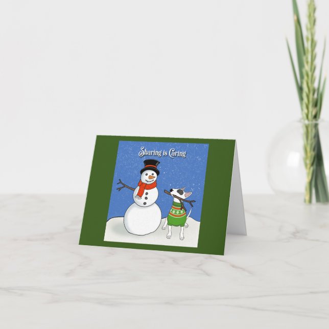 Rex Sharing prend soin de la carte de Noël (Devant)