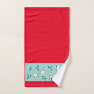Rex The TV Terrier Holiday Hand Towel