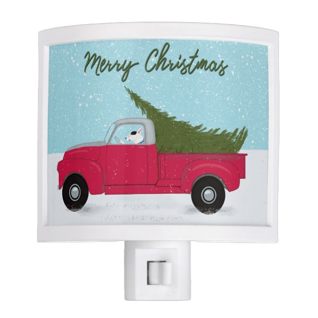 Rex The TV Terrier Merry Christmas Nightlight Night Light (Front)