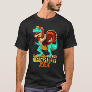 Rex Turkeysaurus Rex Dino Turkey Toddler Boys Than T-Shirt