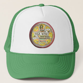 Rex Wax: Handmade Moustache Wax Green Trucker Hat