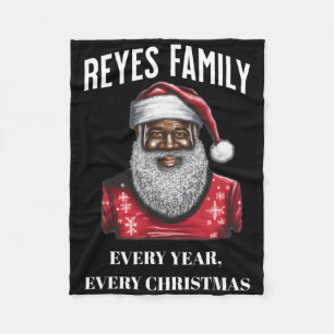 Reyes Family Christmas Fleece Blanket