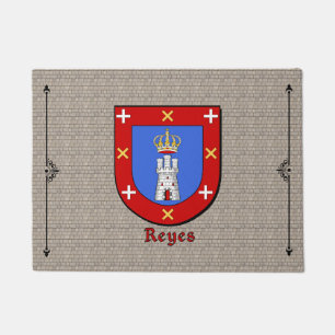 Reyes Historical Shield on Cobblestone Doormat