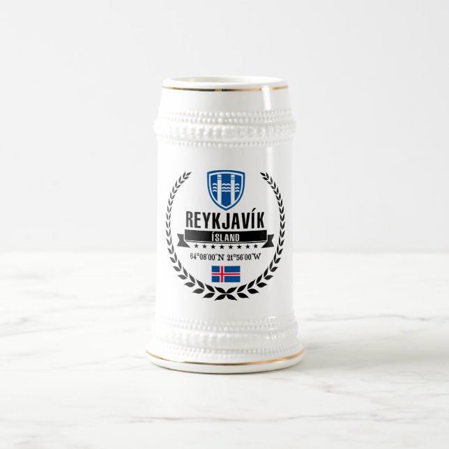 Reykjavík Beer Stein (Center)