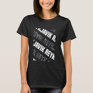 Reykjavik Camo Pattern Grey Camouflage T-Shirt