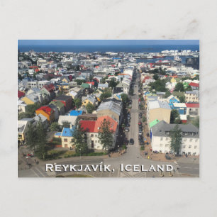 Reykjavík, Carte postale Islande