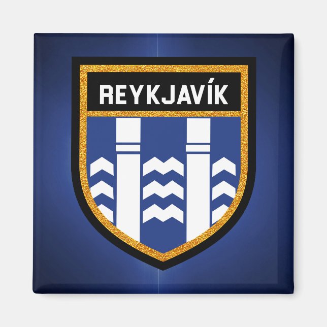 Reykjavík Flag Magnet (Front)