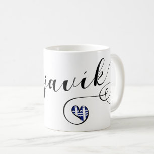 Reykjavík Heart, Icelandic Coffee Mug