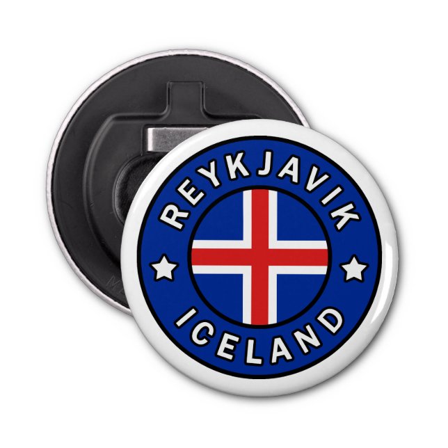 Reykjavik Iceland Bottle Opener (Front)