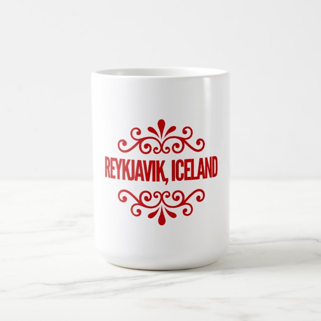 Reykjavik, Iceland Coffee Mug (Center)