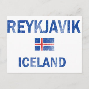 Reykjavik Iceland Designs Postcard