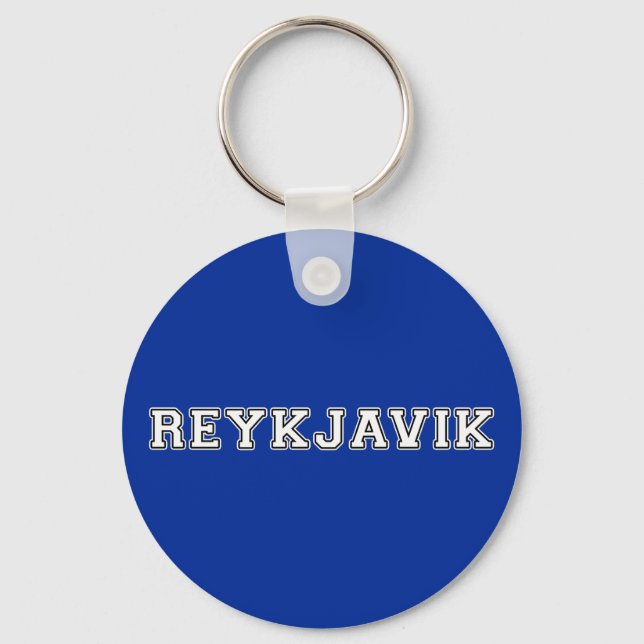 Reykjavik Iceland Keychain (Front)