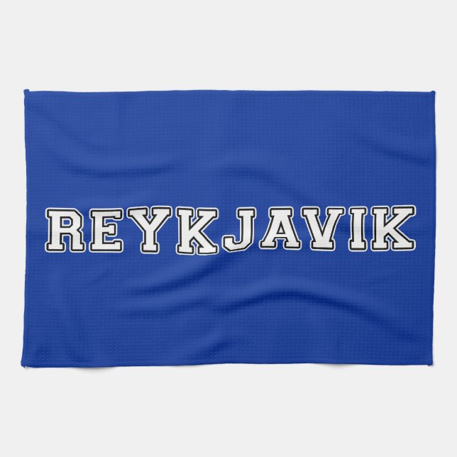 Reykjavik Iceland Kitchen Towel (Horizontal)