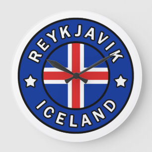 Reykjavik Iceland Large Clock