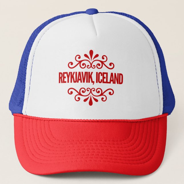 Reykjavik, Iceland Trucker Hat (Front)