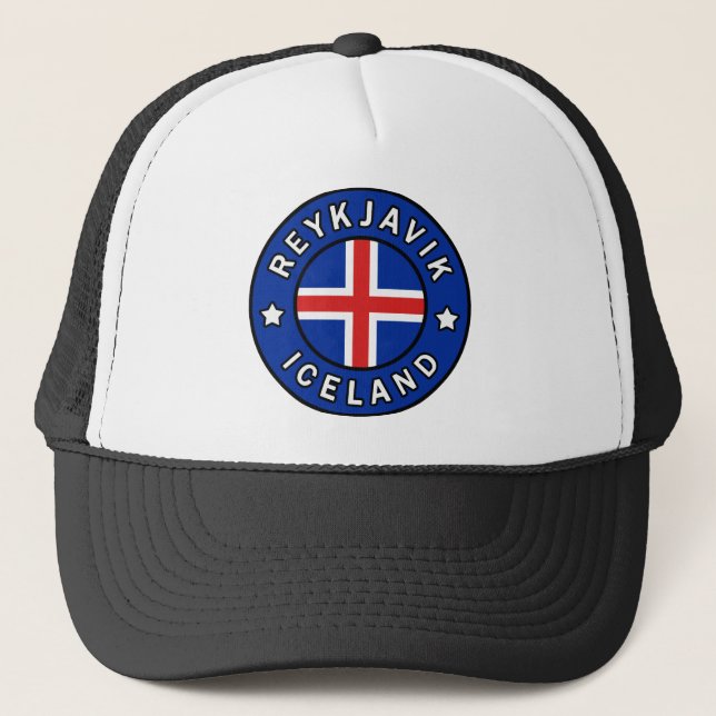 Reykjavik Iceland Trucker Hat (Front)