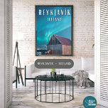 Reykjavík, the city of the northern lights and the poster<br><div class="desc">Reykjavik literally "Smoke Bay" is the capital of Iceland. It is located approximately 250 km south of the Arctic Circle,  making it the northernmost capital of a sovereign state (Greenland's capital,  Nuuk,  being a few kilometers north).</div>