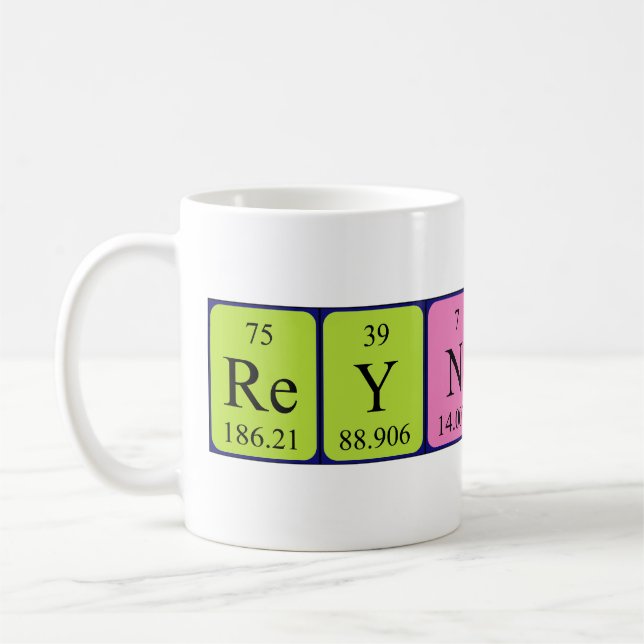Reynaldo periodic table name mug (Left)