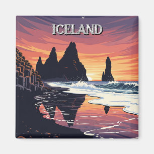 Reynisdrangar Iceland Travel Magnet