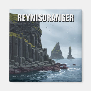 Reynisdrangar Iceland Travel Magnet