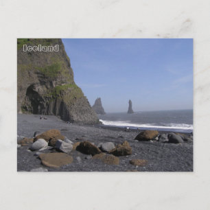 Reynisdrangar, Reynisfjara beach, Iceland Postcard