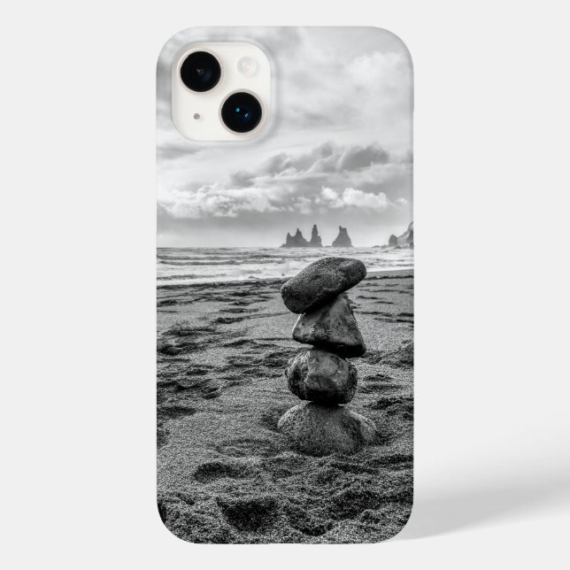 Reynisfjara Beach Cairn Case-Mate iPhone Case (Back)