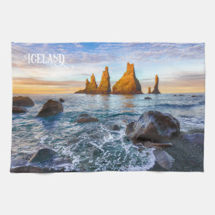 Reynisfjara Beach, Iceland Kitchen Towel