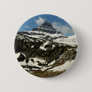 Reynolds Mountain from Logan Pass at Glacier Park 2 Inch Round Button