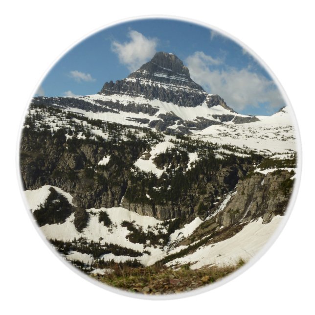 Reynolds Mountain from Logan Pass at Glacier Park Ceramic Knob (Front)