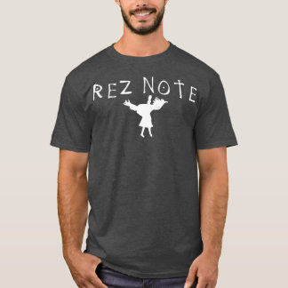 Rez Note Powwow Native American Design T-Shirt