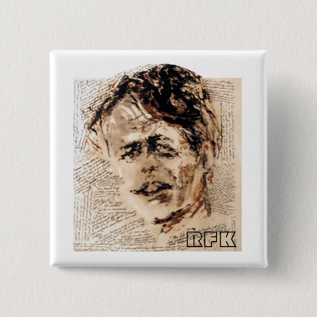 RFK 2 INCH SQUARE BUTTON (Front)