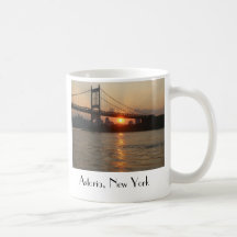 "RFK Bridge at Sunset" Astoria, NY Mug