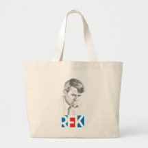 RFK Drawing with RFK Text in Red & Blue
