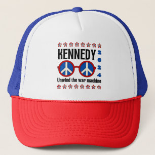 RFK Jr Kennedy '24 "Unwind the war machine" Retro  Trucker Hat